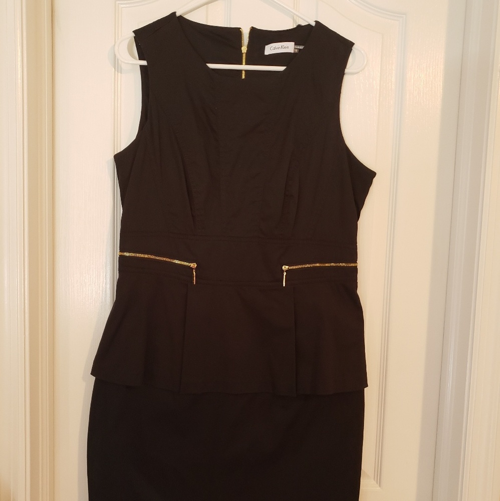 Calvin Klein Peplum dress Size 12